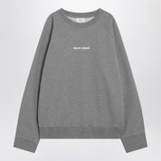 Maison Kitsuné Grey cotton crew-neck sweatshirt