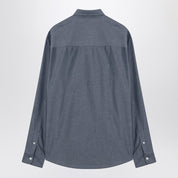 Maison Kitsuné Indigo cotton shirt with classic collar