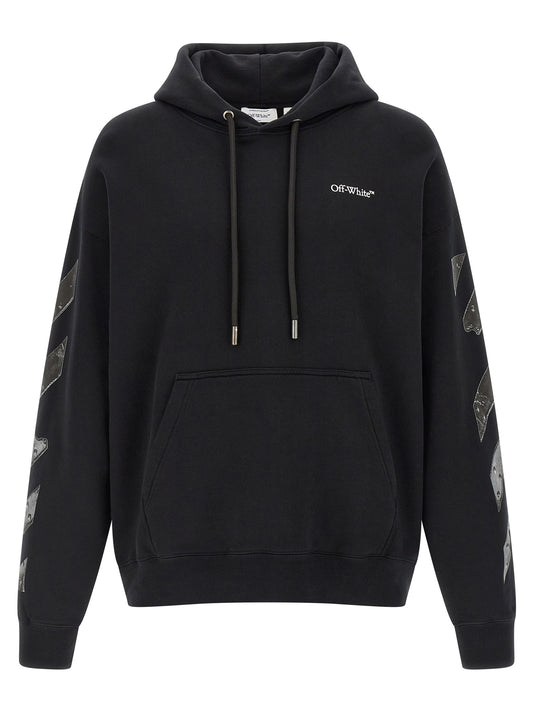 Off White Metal Arrow Skate Hoodie — Topwear for Men