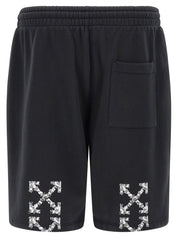 Off White Heraldic Arrow Bermuda Shorts — Men’s Shorts