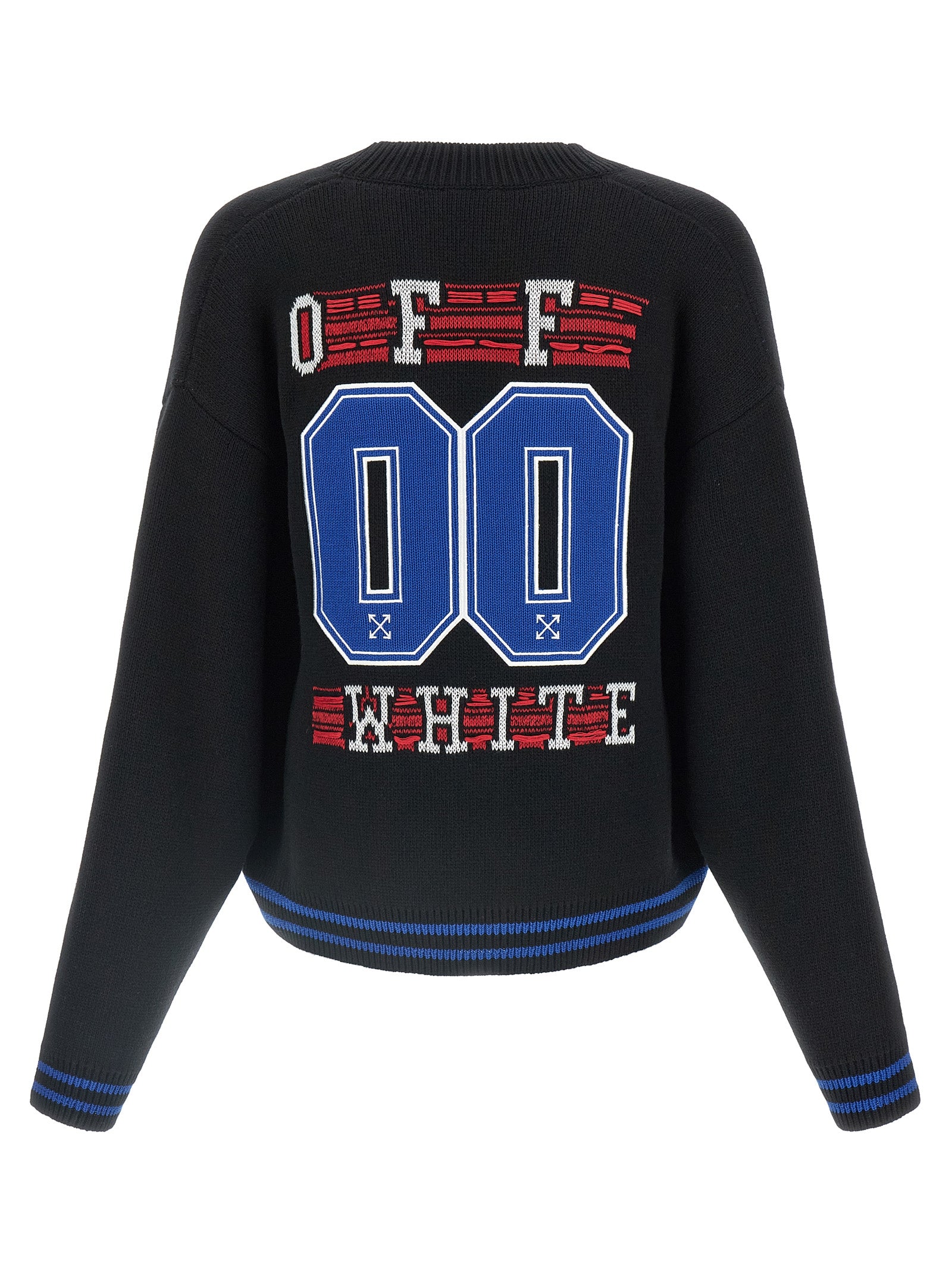 Off White Glide Diag Cardigan Knitwear — Oversized Fit