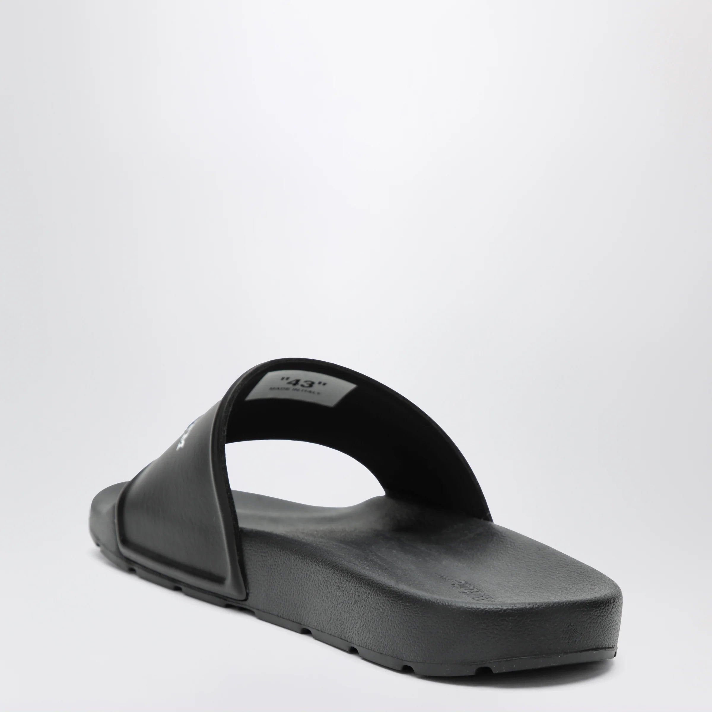 Off White Off-White™ Black Bookish Sliders with logo