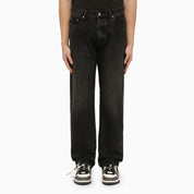 Off-White Black Jeans with Logo Patch — Men’s Luxury Denim