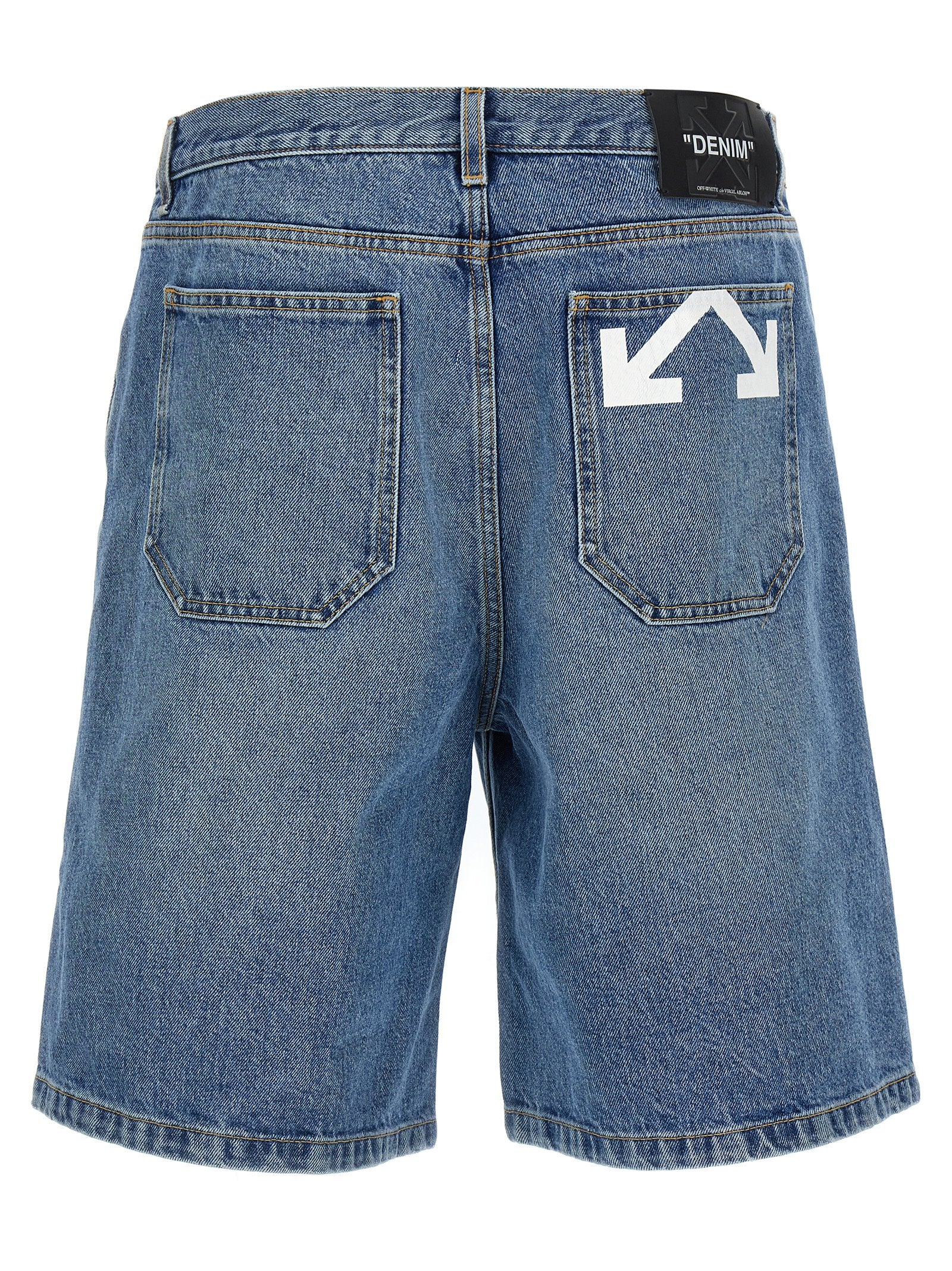 Off White Half Arrow Bermuda Shorts