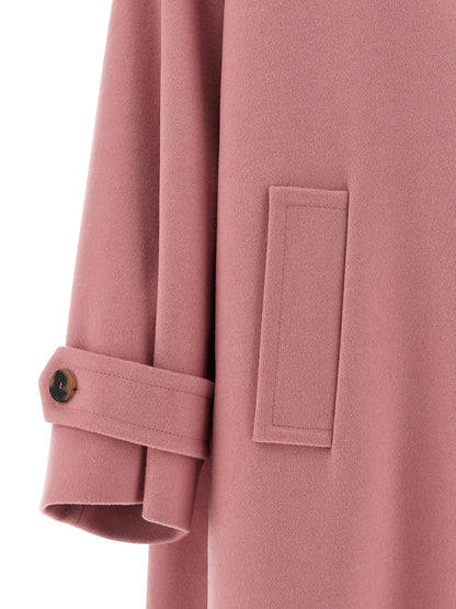 Alberto Biani Wool Coat - Pink Wrap Coat