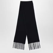 Destin Black wool and cahsmere scarf
