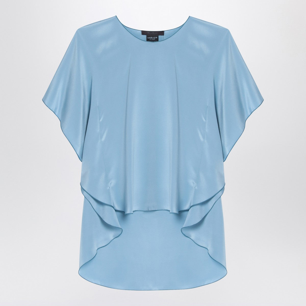 Max Mara Pianoforte Light blue silk blouse