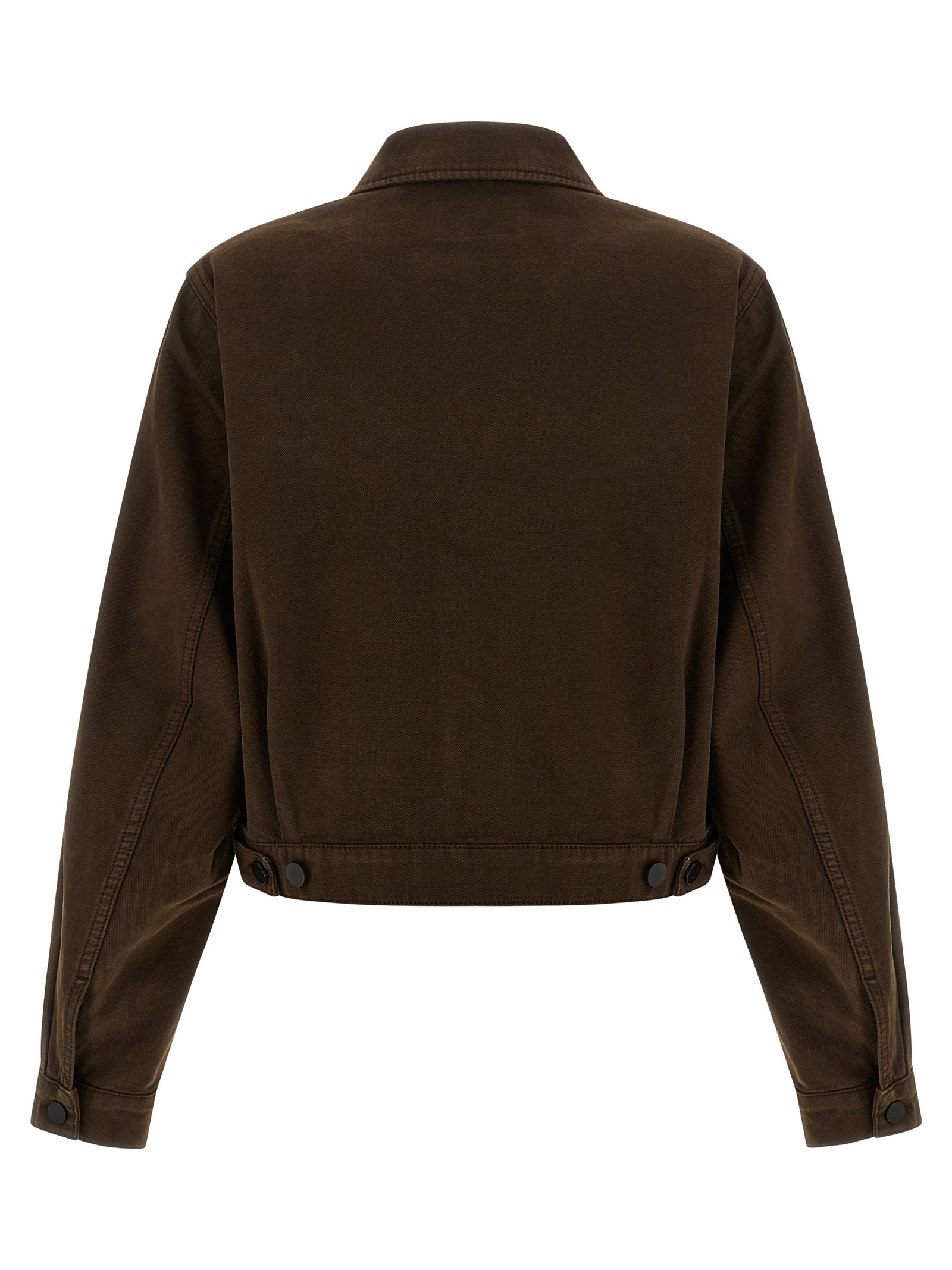 Lemaire Blouson Crop Jacket — Women’s Brown Jacket