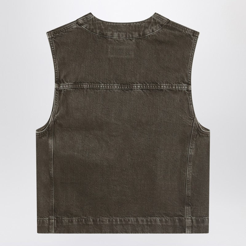 Lemaire Moss green denim vest