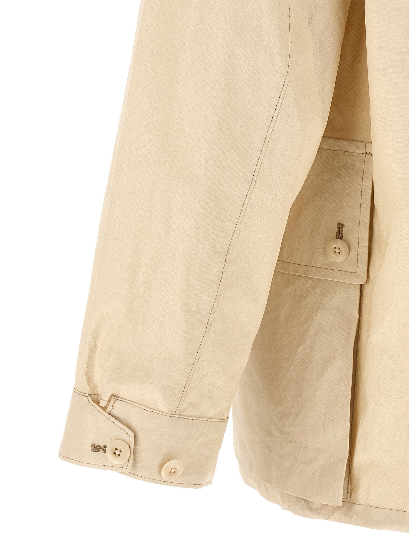 Lemaire Waterproof Jacket for Men — Beige Jacket