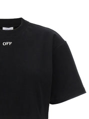 Off White Off Stamp T-shirt — Crop Topwear for Women