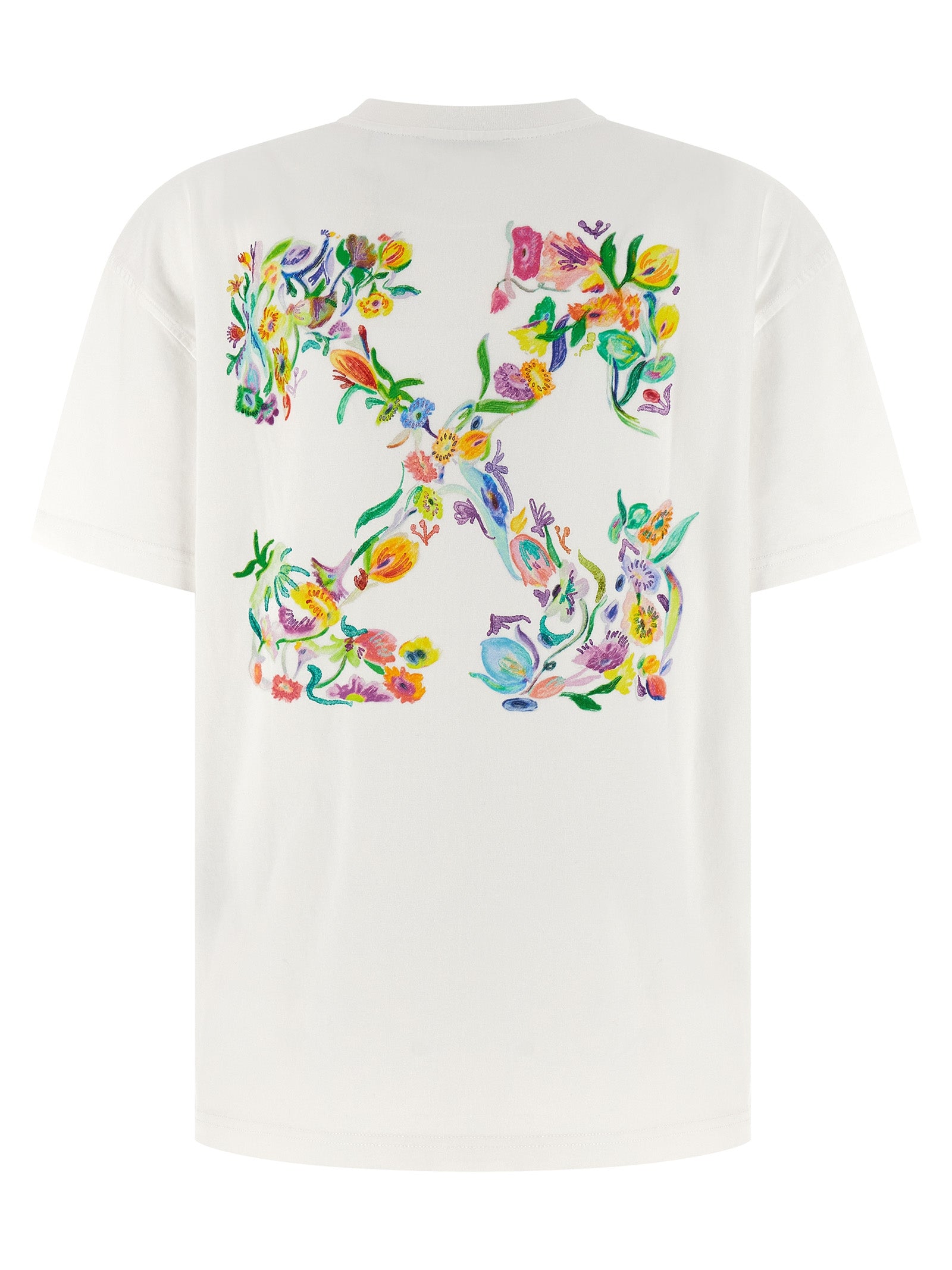 Off White Arrow Glowing Flower T‑shirt — Women’s Topwear
