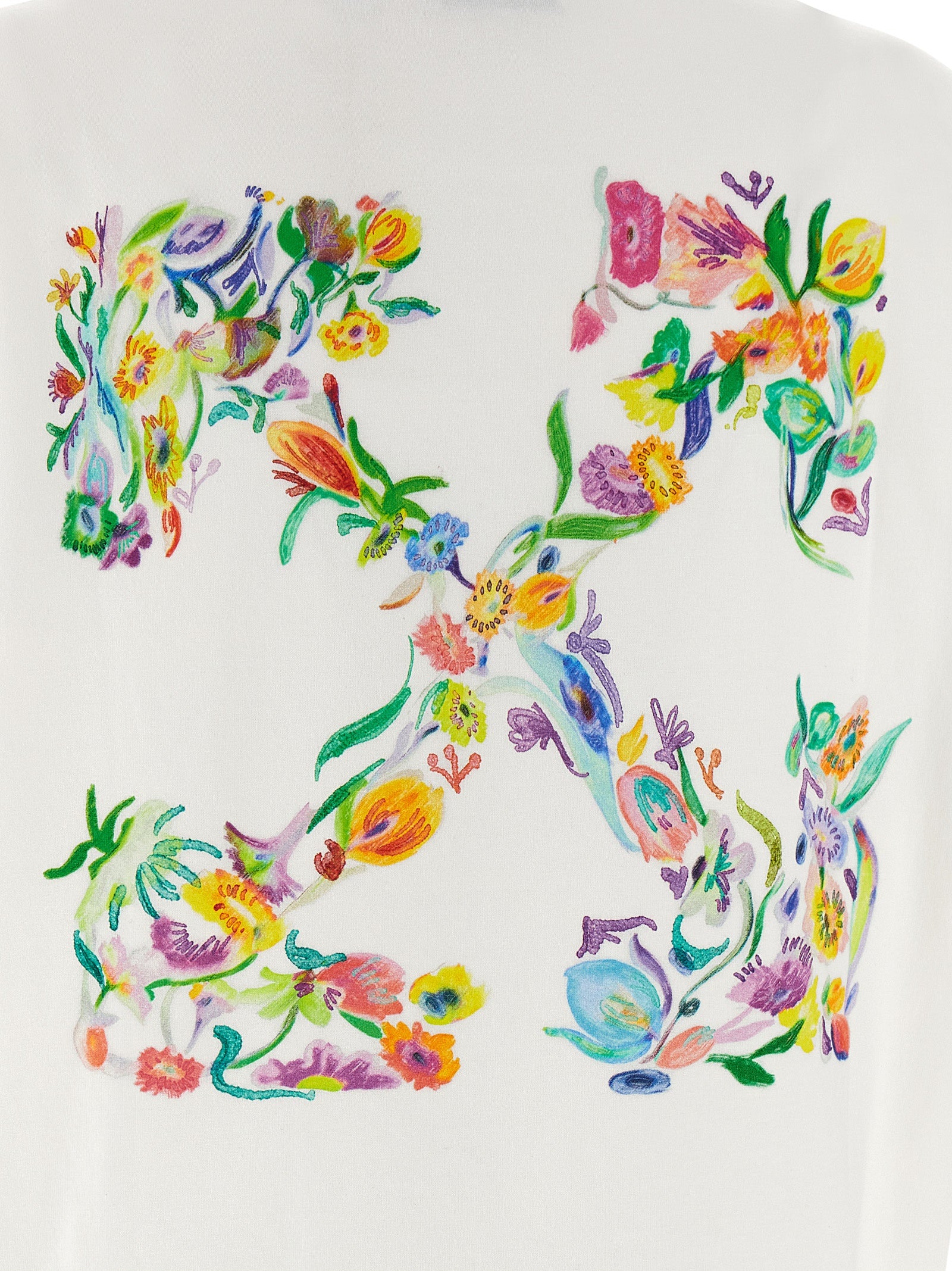 Off White Arrow Glowing Flower T‑shirt — Women’s Topwear