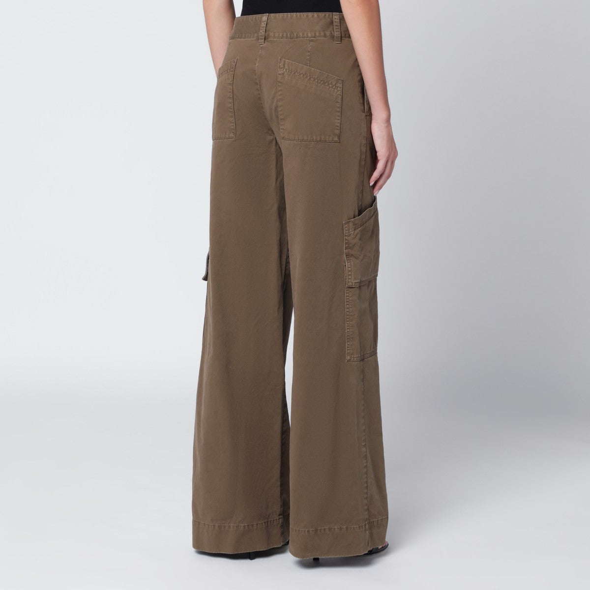 Off White Off-White™ Brown cotton cargo trousers