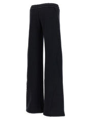 Off White Round Joggers — Womens Black Trousers