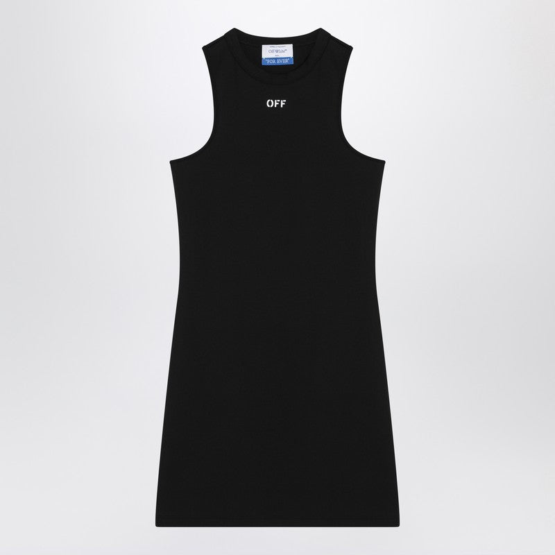 Off White Off-White™ black mini dress with logo