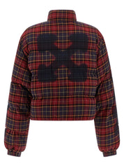 Off-White Check Flan Arrow Spray Down Jacket