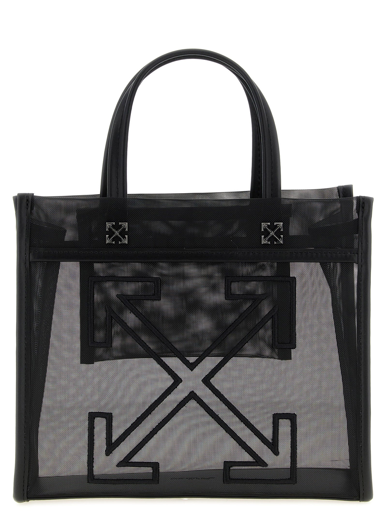 Off White Small Market Shopping Bag — Shopper (Black)