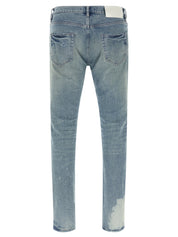 Purple P001 Repairs Skinny Jeans — Men's Designer Denim