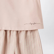 Il Gufo Blush Pink Striped Outfit for Baby & Toddler