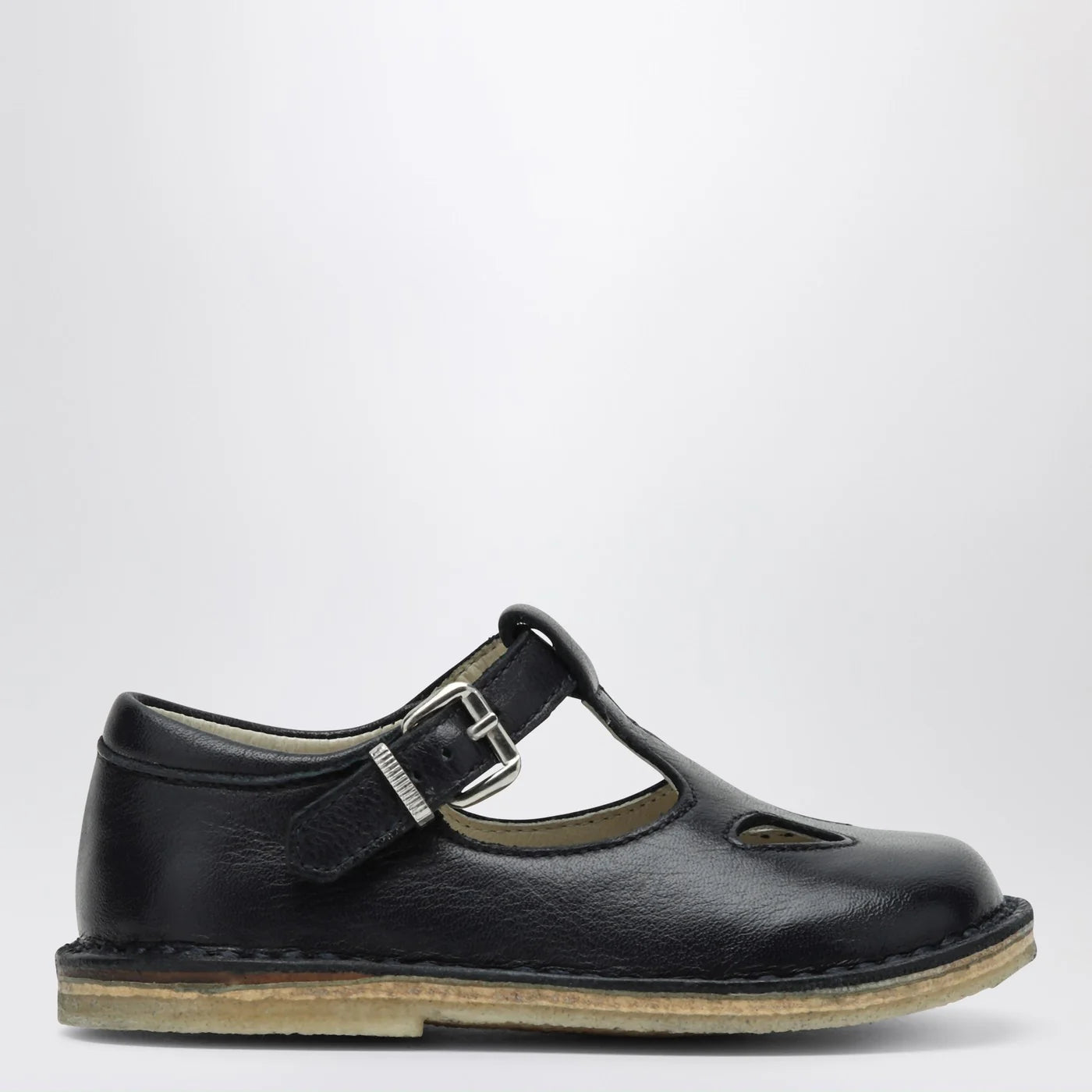 Il Gufo Derby Sandal in Blue Leather — New Arrival