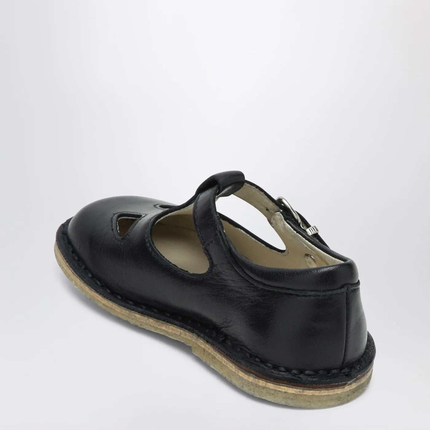 Il Gufo Derby Sandal in Blue Leather — New Arrival