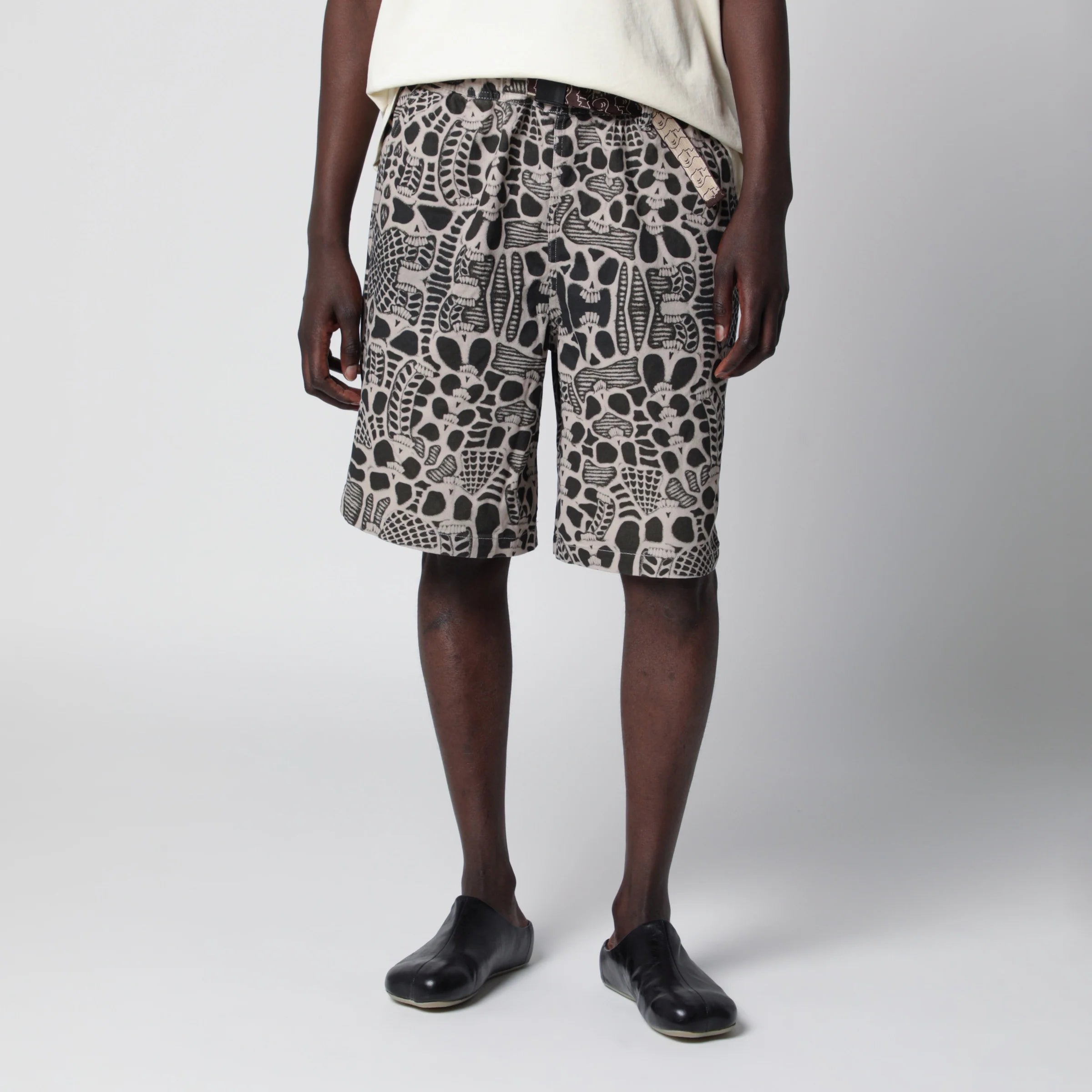 Brain Dead Skull Climber cotton shorts