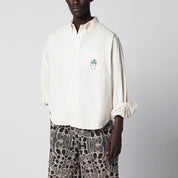 Brain Dead Ivory Button-Down Cotton Shirt — Shirts