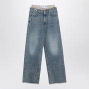Erika Cavallini Leone Jeans in light washed denim
