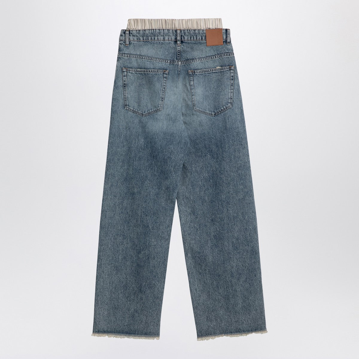 Erika Cavallini Leone Jeans in light washed denim