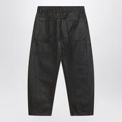 Lemaire shiny brown denim pants