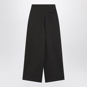 Lemaire Wide brown wool-blend trousers