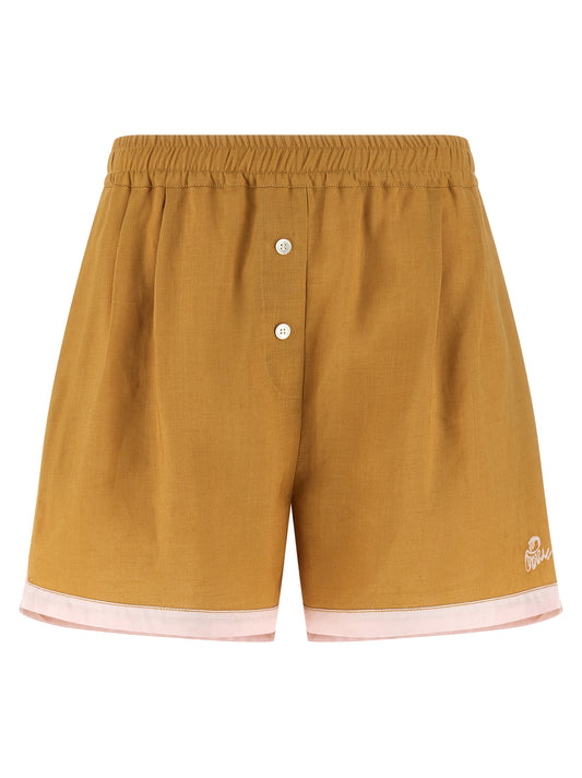 Marni Short Trousers – Linen Shorts in Yellow (Spring '26)