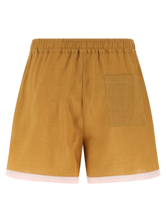 Marni Short Trousers – Linen Shorts in Yellow (Spring '26)