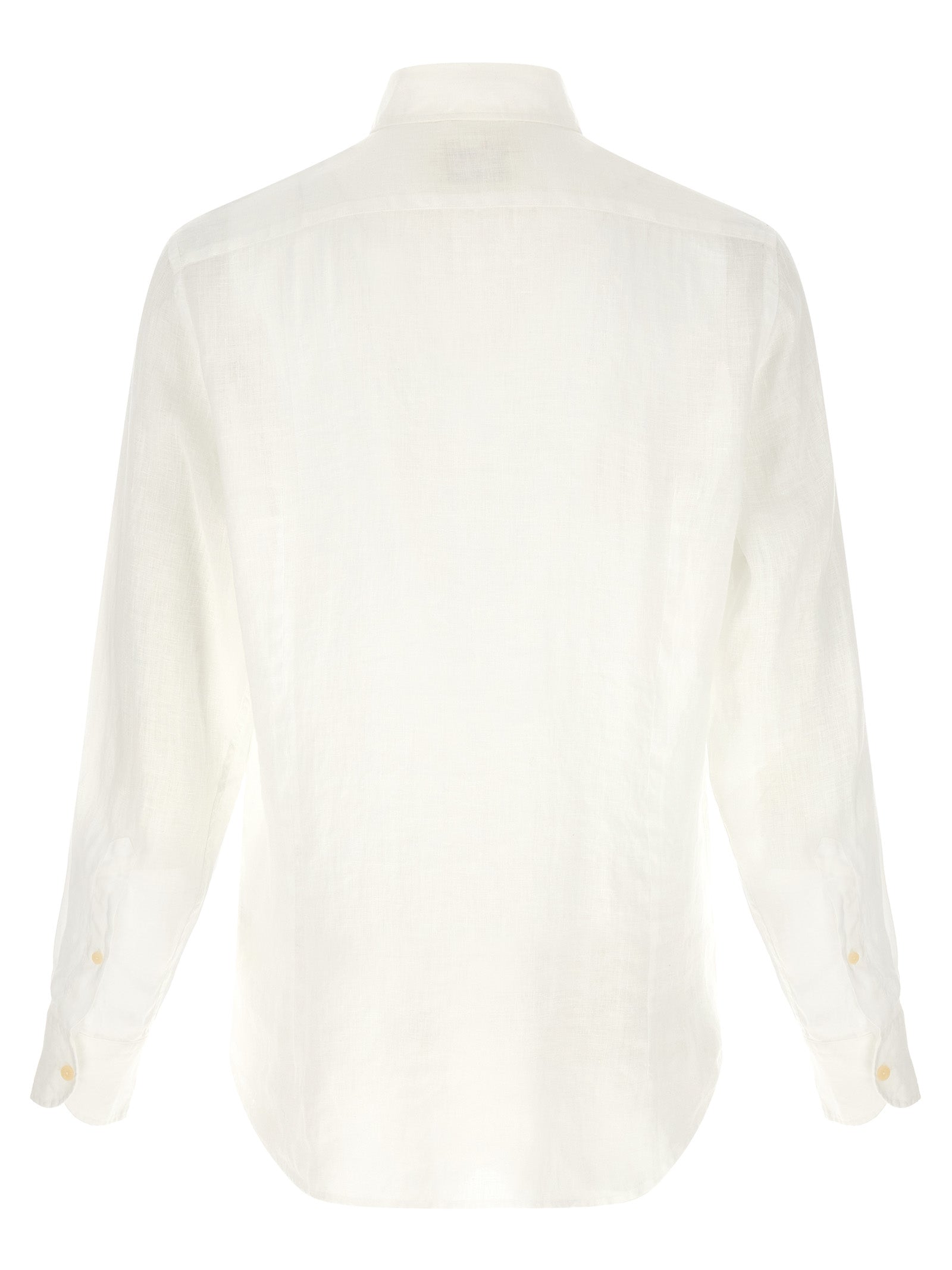 Mc2 Saint Barth Pamplona Linen Shirt — White, Men