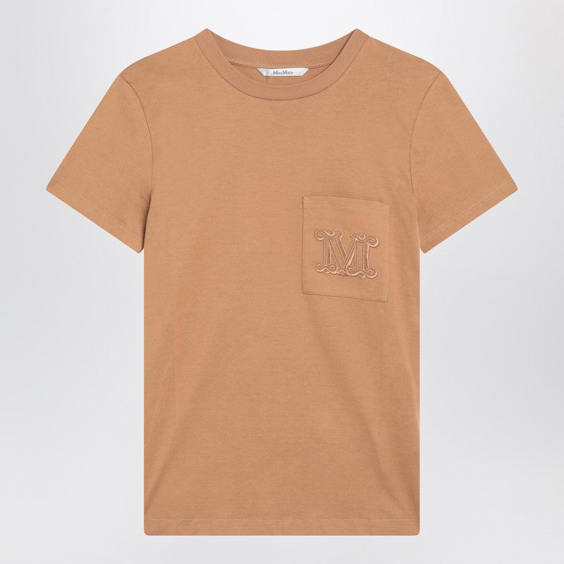 Max Mara camel-coloured cotton T-shirt