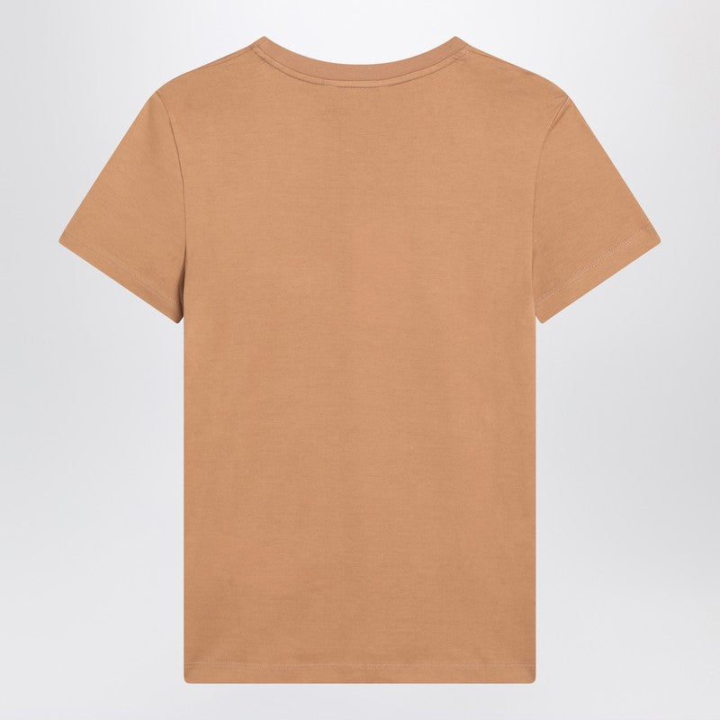 Max Mara camel-coloured cotton T-shirt