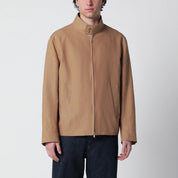 Lardini Camel linen-blend jacket