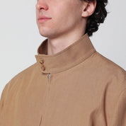 Lardini Camel linen-blend jacket