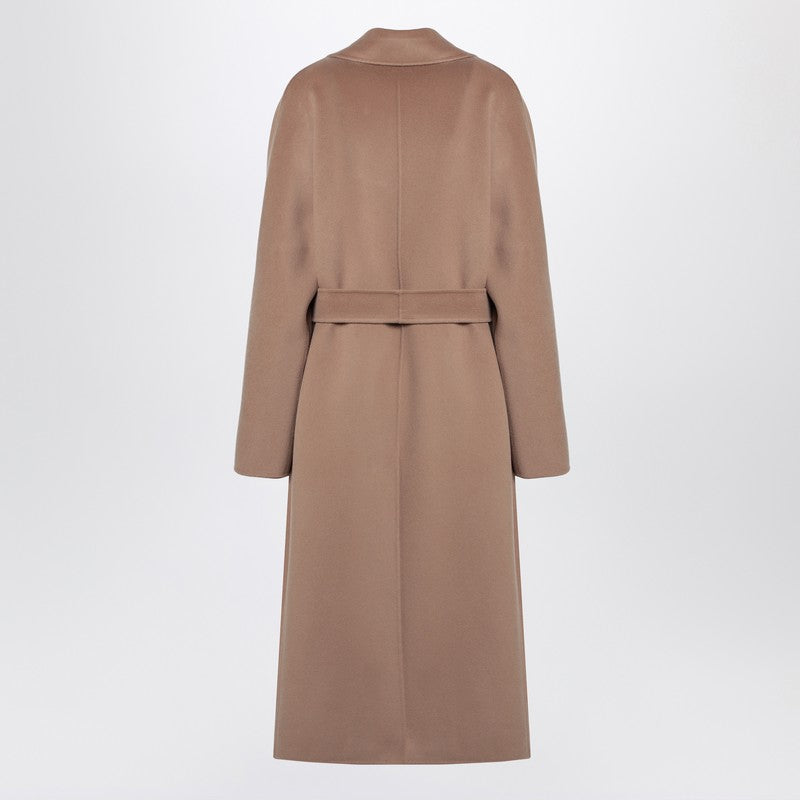 Manteau croisé en laine beige S Max Mara