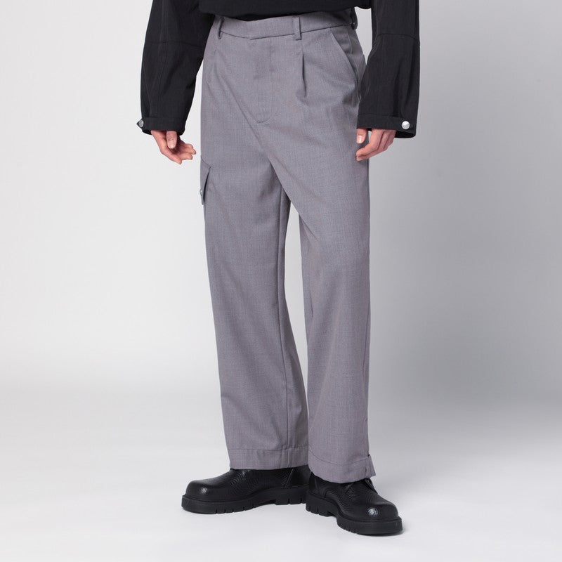 OAMC Peacemaker grey wool-blend trousers