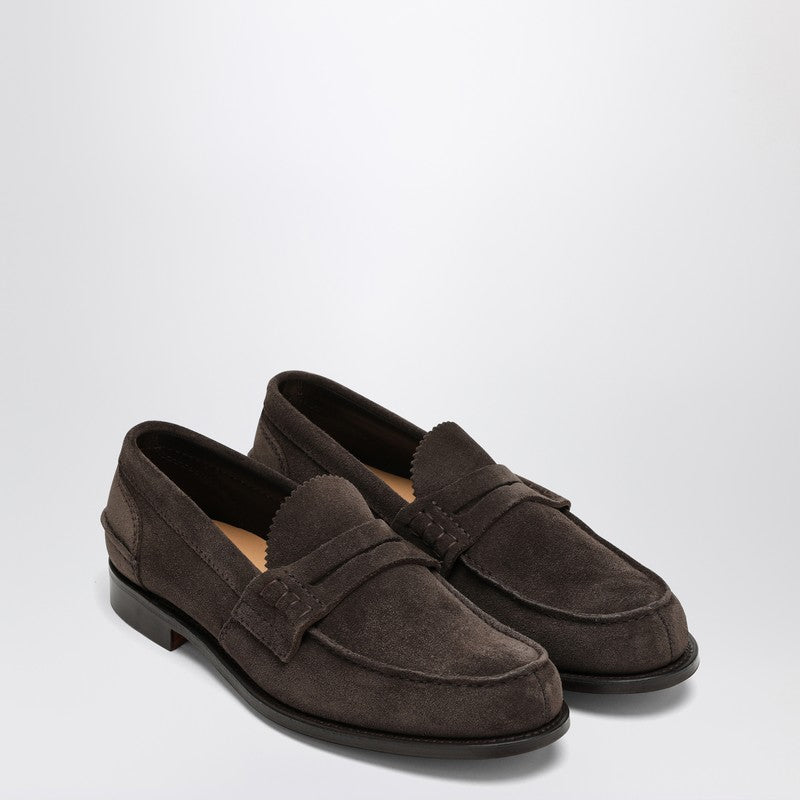 Church''s Brown Pembrey moccasin in suede