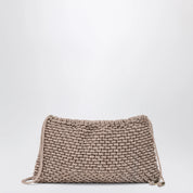 Hibourama Penelope peach jewel bag with crystals