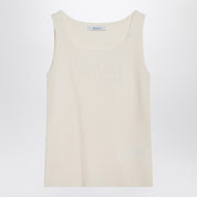 Top ivoire Max Mara en crêpe viscose