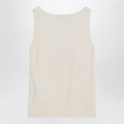 Top ivoire Max Mara en crêpe viscose