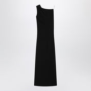 Max Mara Pianoforte long black cady bustier dress