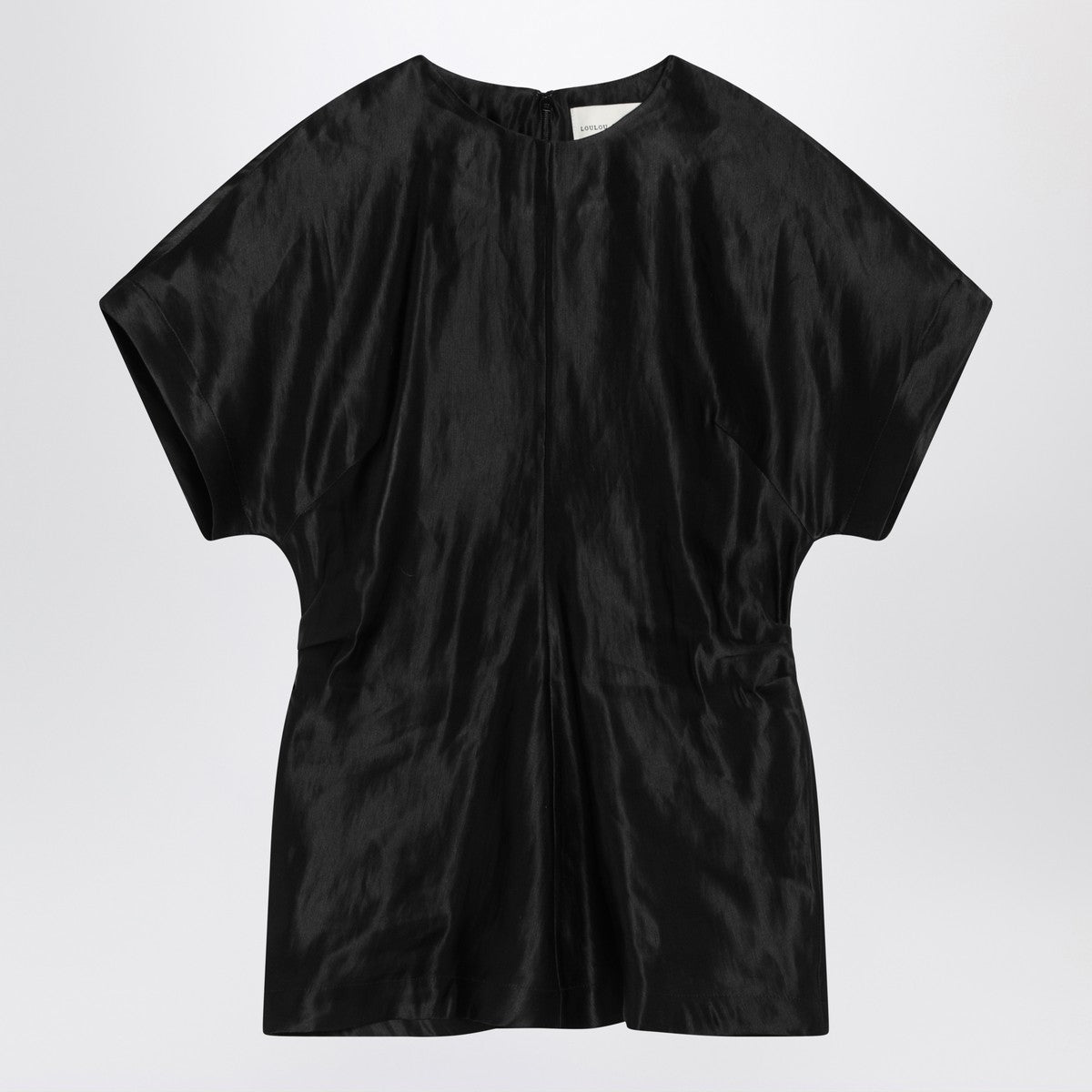 LouLou De Saison Black T‑shirt — Linen & Silk Top