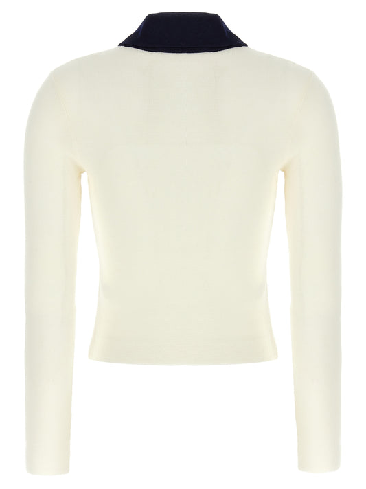 Self-Portrait Self Portrait Cream Merino Wool Cardigan