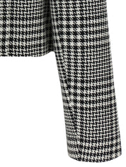 Self-Portrait Self Portrait Houndstooth Crystal Trim Blazer