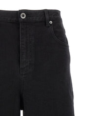 Self-Portrait Black Barrel Leg Jeans